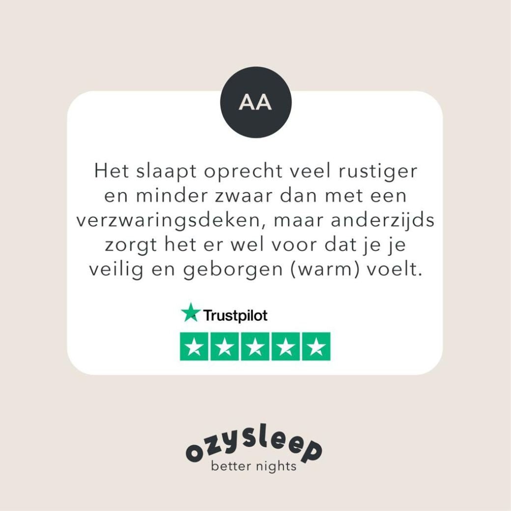 Klantverhalen: Succesverhalen met de Ozybag - Ozysleep